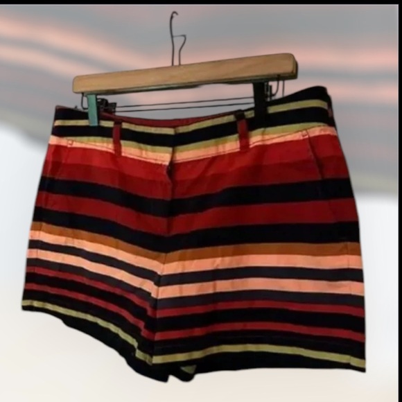 Talbots 4” Chino Color block Shorts NWT Size 8 - Picture 1 of 6